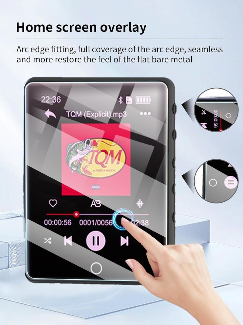 UYRUREL Screen Protector for HOVOYNN 2.8-inch Touch Screen Digital MP3 Player, High-definition Scratch Resistant Film,HD Clear Anti Blue Light, Bubble Free with Easy Installation Kit, 3 Pack - Image 4
